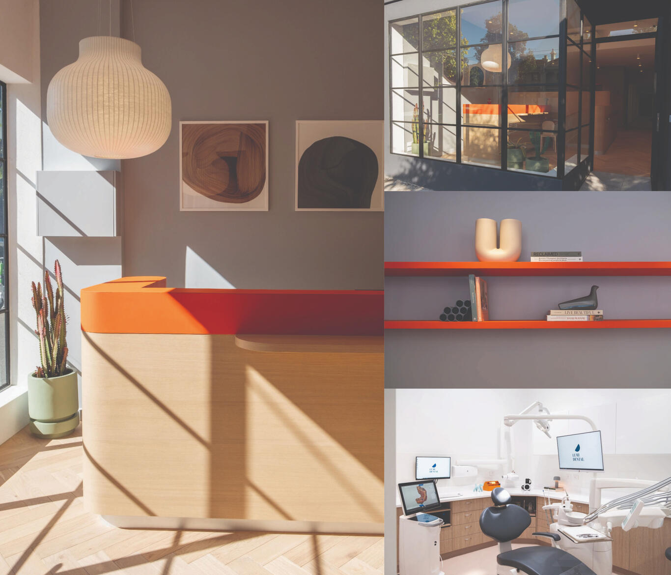 Storefront for Dentist in Albert Park Dentist - reception design - built